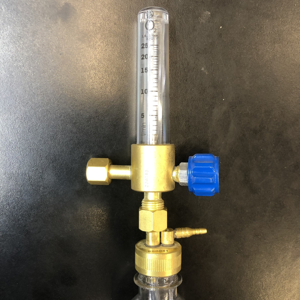 Ротаметр-25 ДМ кисневий медичний намет зі зволожувачем ДОНМЕТ (регулятор витрати та контролю O2)