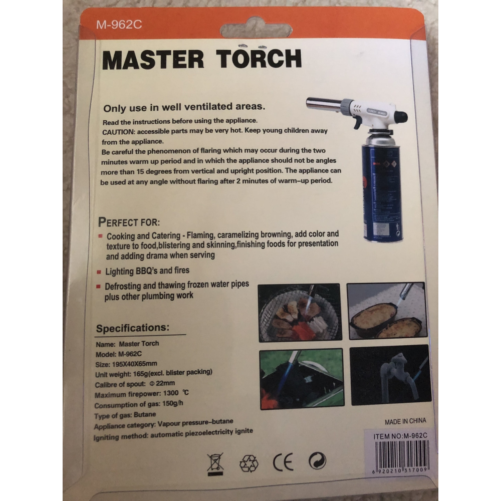 Горелка-насадка MASTER TORCH газовая ,туристическая на газовые портативные баллончики