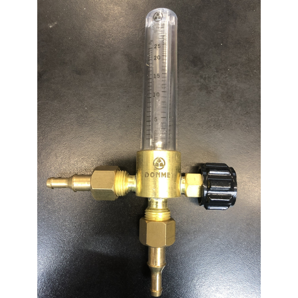 Ротаметр газового постового 25 Ar/CO2 ДМ ДОНЕТ (штуцер М16*1,5>штуцер M16*1,5) (розхідомер Ar/CO2)
