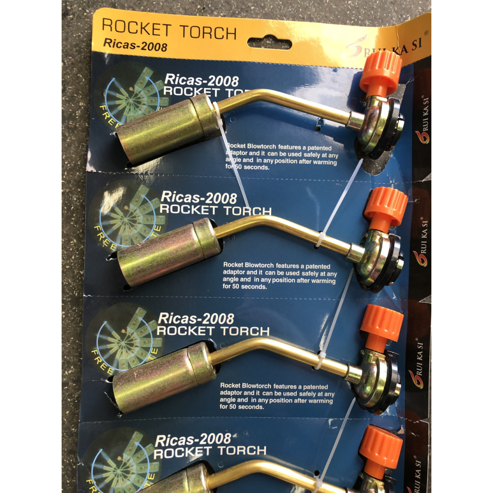 Ricas-2008 Пальник насадка газовий балончик із цанговим кріпленням ROCKET TORCH (без п“єзопідпалу)